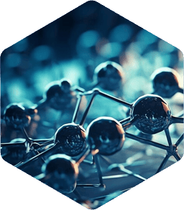 3D illustration of molecular DNA strands and cells