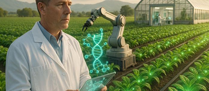 Scientists using laboratory management software